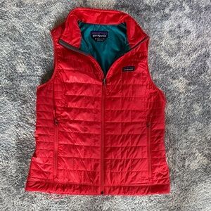 Patagonia Nano Puff Red Quilted Vest